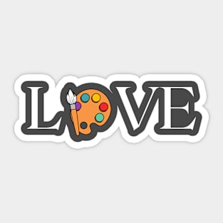 Love Painting Sticker